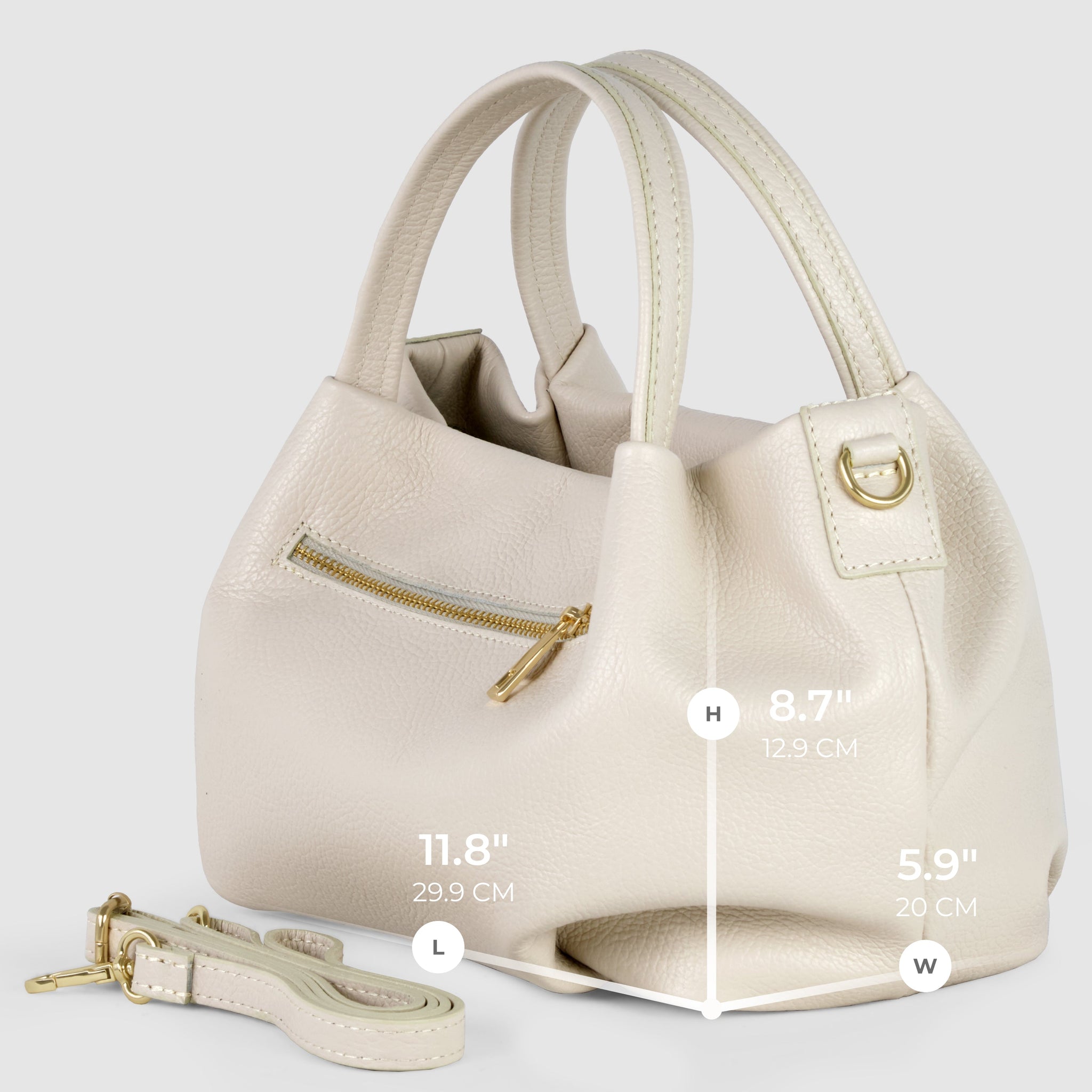 Italian Genuine Calf Leather Top-Handle Bag 322055 - TAKEASY - Flyclothing LLC