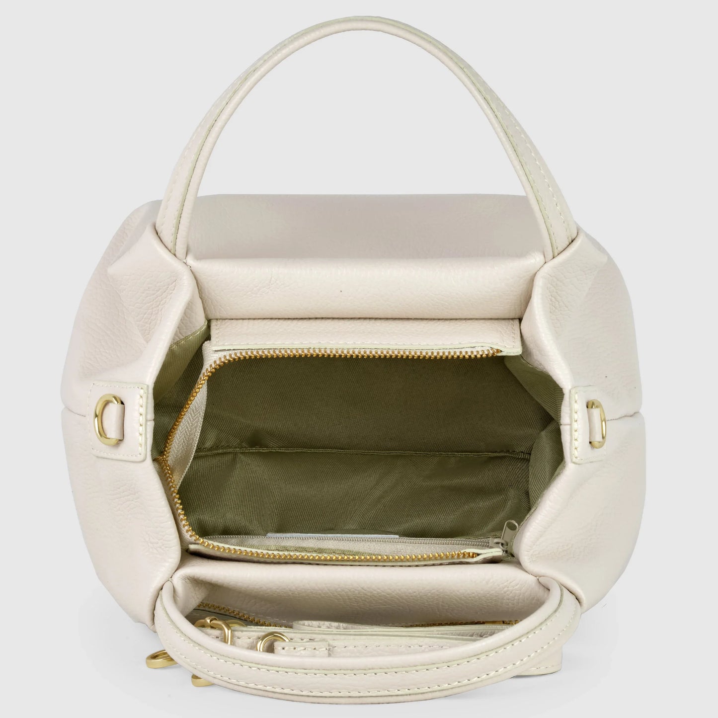 Calf Leather Top-Handle Bag - TAKEASY - Flyclothing LLC