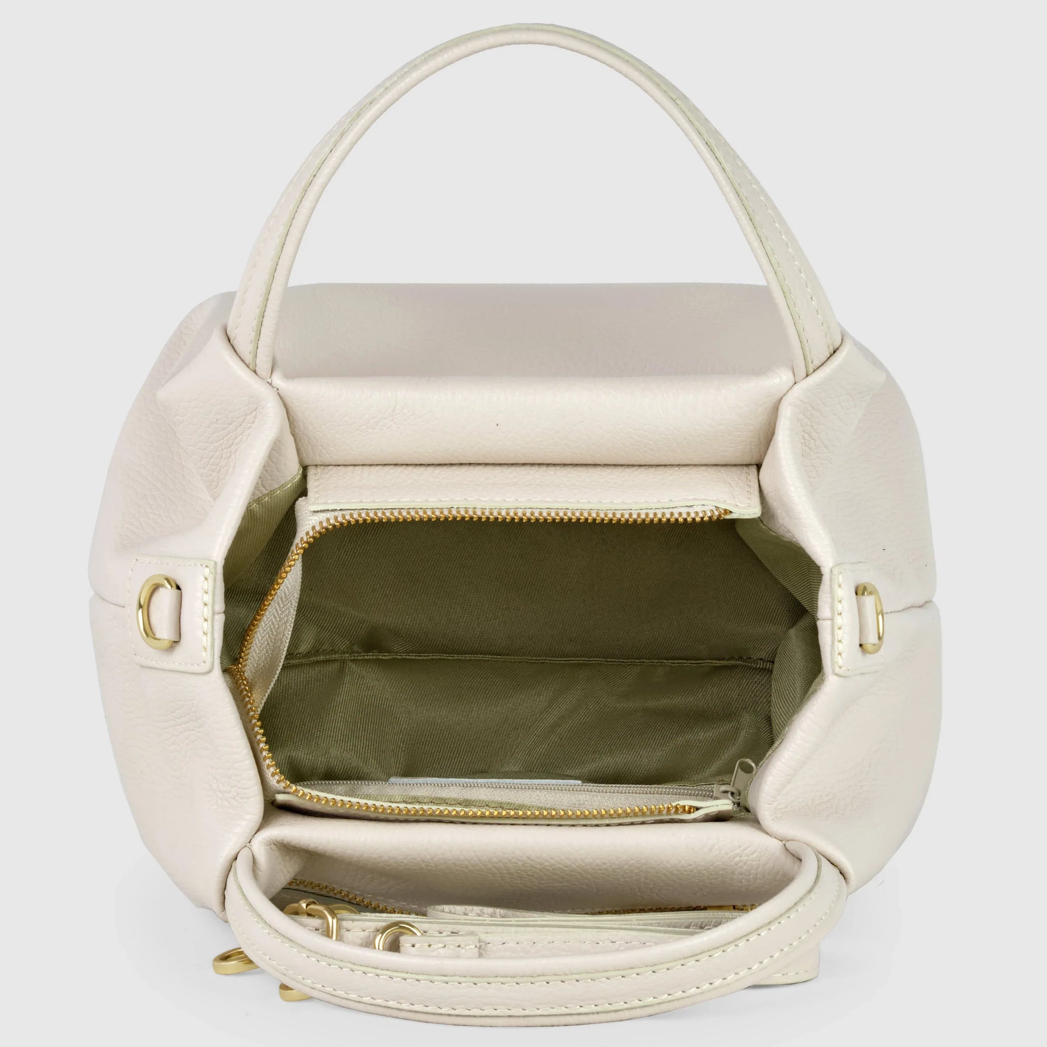 Calf Leather Top-Handle Bag - TAKEASY - Flyclothing LLC