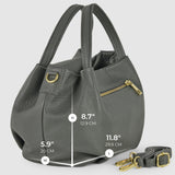 Italian Genuine Calf Leather Top-Handle Bag 322055 - TAKEASY - Flyclothing LLC