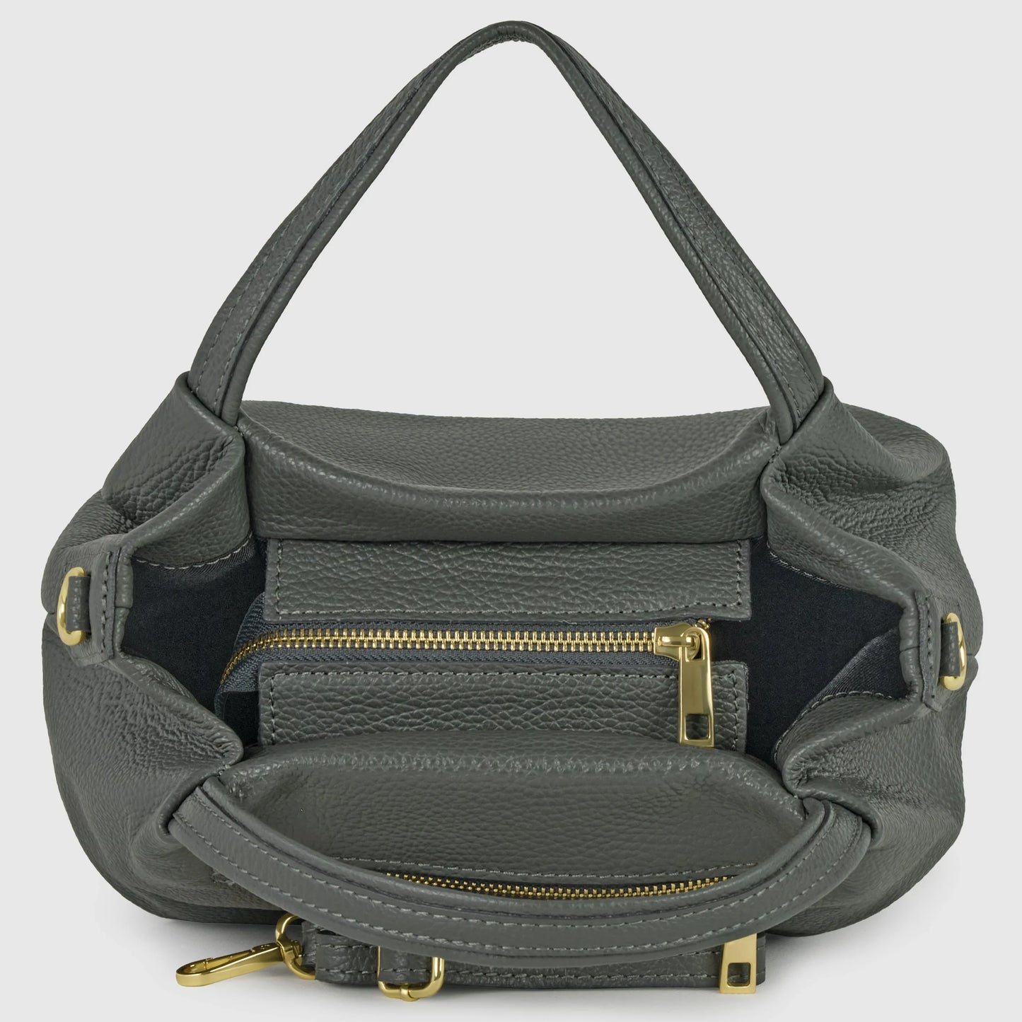 Calf Leather Top-Handle Bag - TAKEASY - Flyclothing LLC