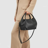 Calf Leather Top-Handle Bag - TAKEASY - Flyclothing LLC