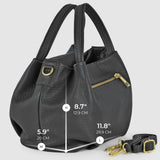Italian Genuine Calf Leather Top-Handle Bag 322055 - TAKEASY - Flyclothing LLC