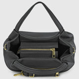Calf Leather Top-Handle Bag - TAKEASY - Flyclothing LLC