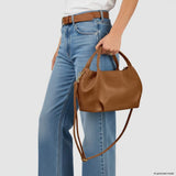 Italian Full-Grain Leather Top-Handle Bag | Lucca - TAKEASY - Flyclothing LLC