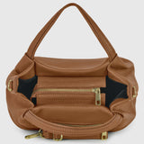 Calf Leather Top-Handle Bag - TAKEASY - Flyclothing LLC