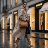 Calf Leather Top-Handle Bag - TAKEASY - Flyclothing LLC