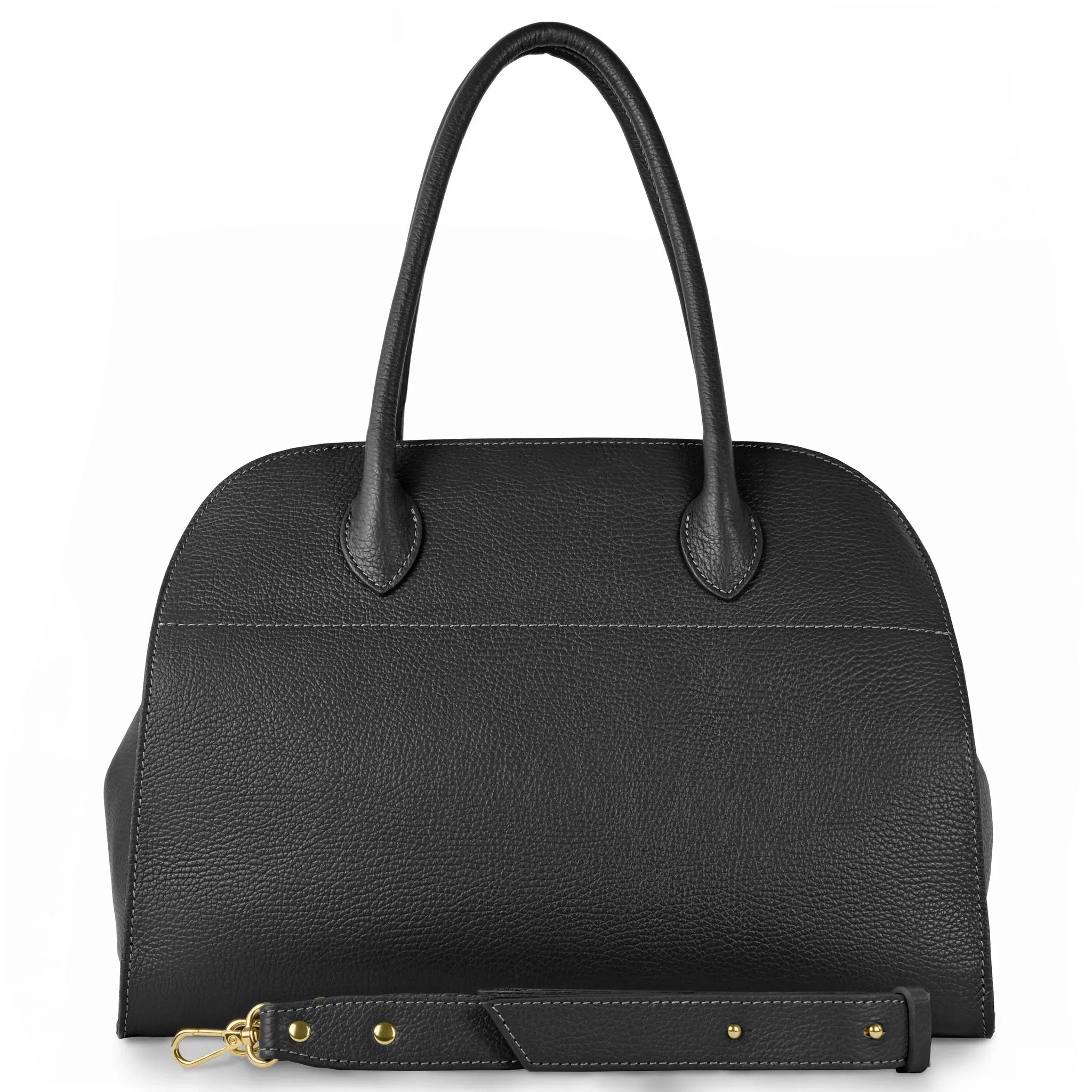 Calf Leather Top-Handle Bag - TAKEASY - Flyclothing LLC