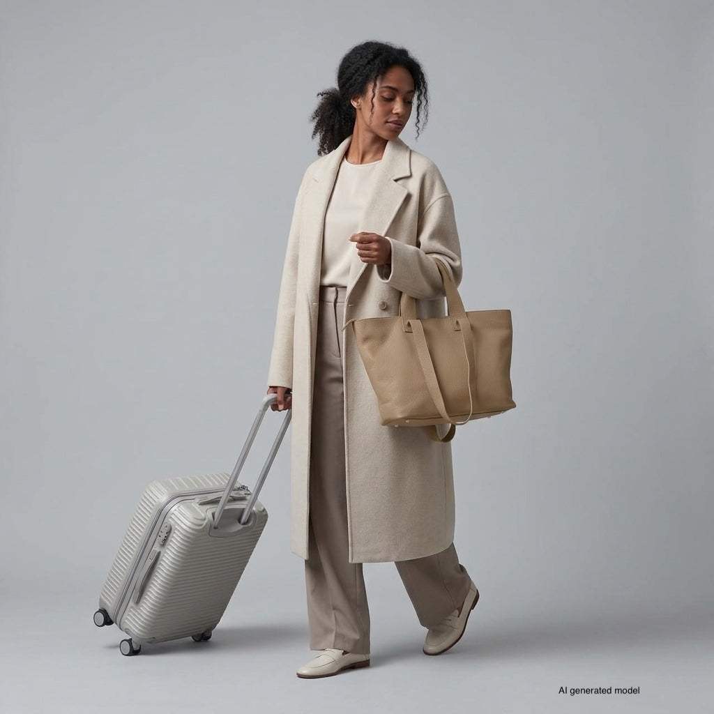 Italian Genuine Calf Leather Tote Bag 122500 - TAKEASY - Flyclothing LLC