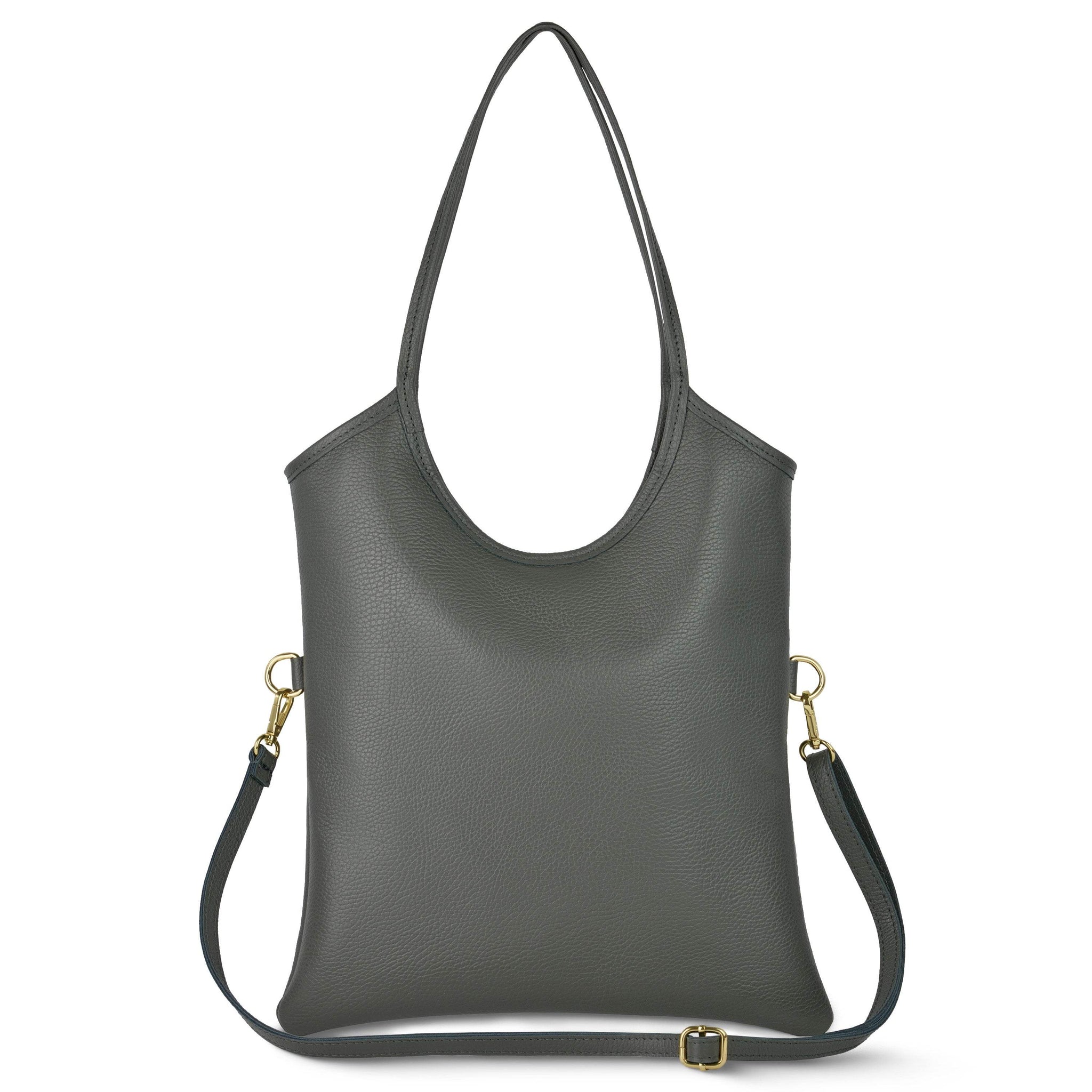 Italian Genuine Calf Leather Tote Bag 191722 - TAKEASY - Flyclothing LLC