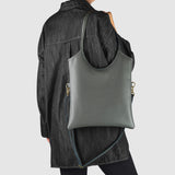 Italian Genuine Calf Leather Tote Bag 191722 - TAKEASY - Flyclothing LLC
