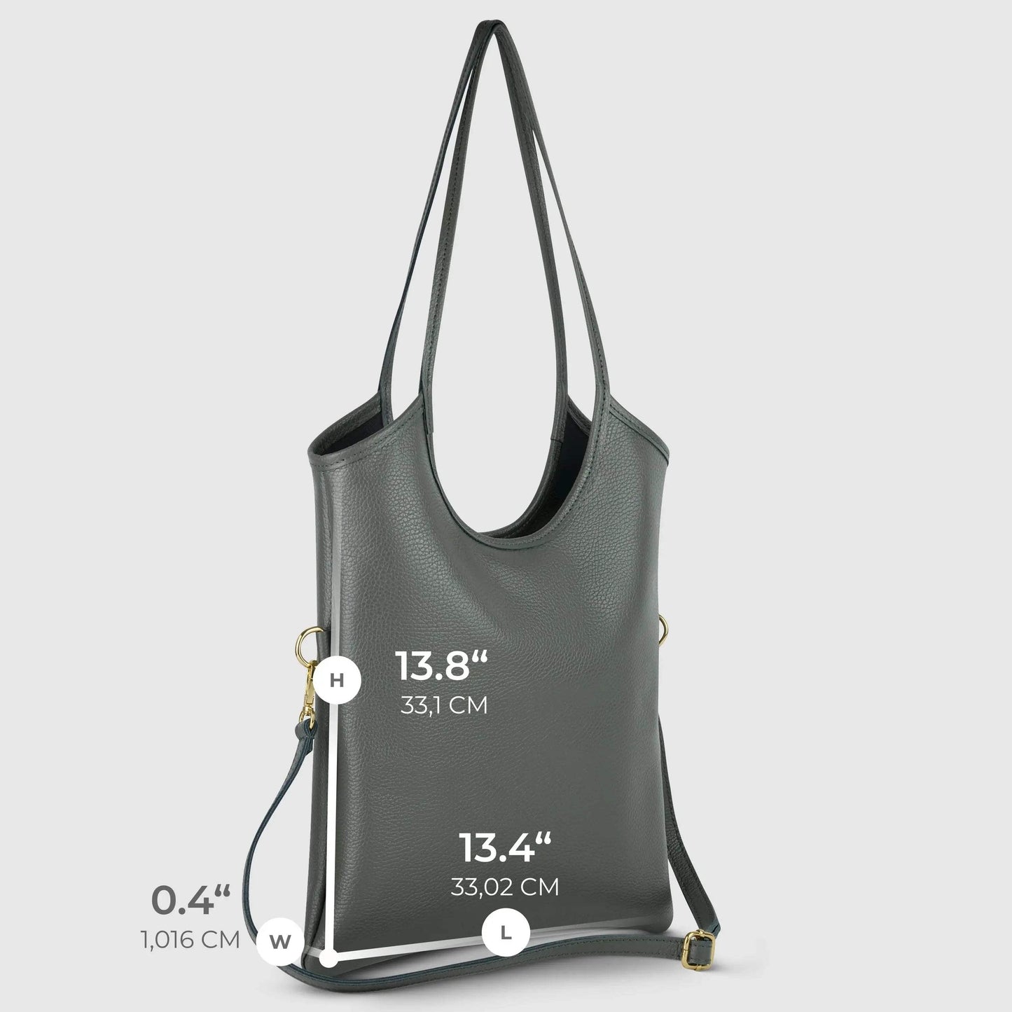 Italian Genuine Calf Leather Tote Bag 191722 - TAKEASY - Flyclothing LLC