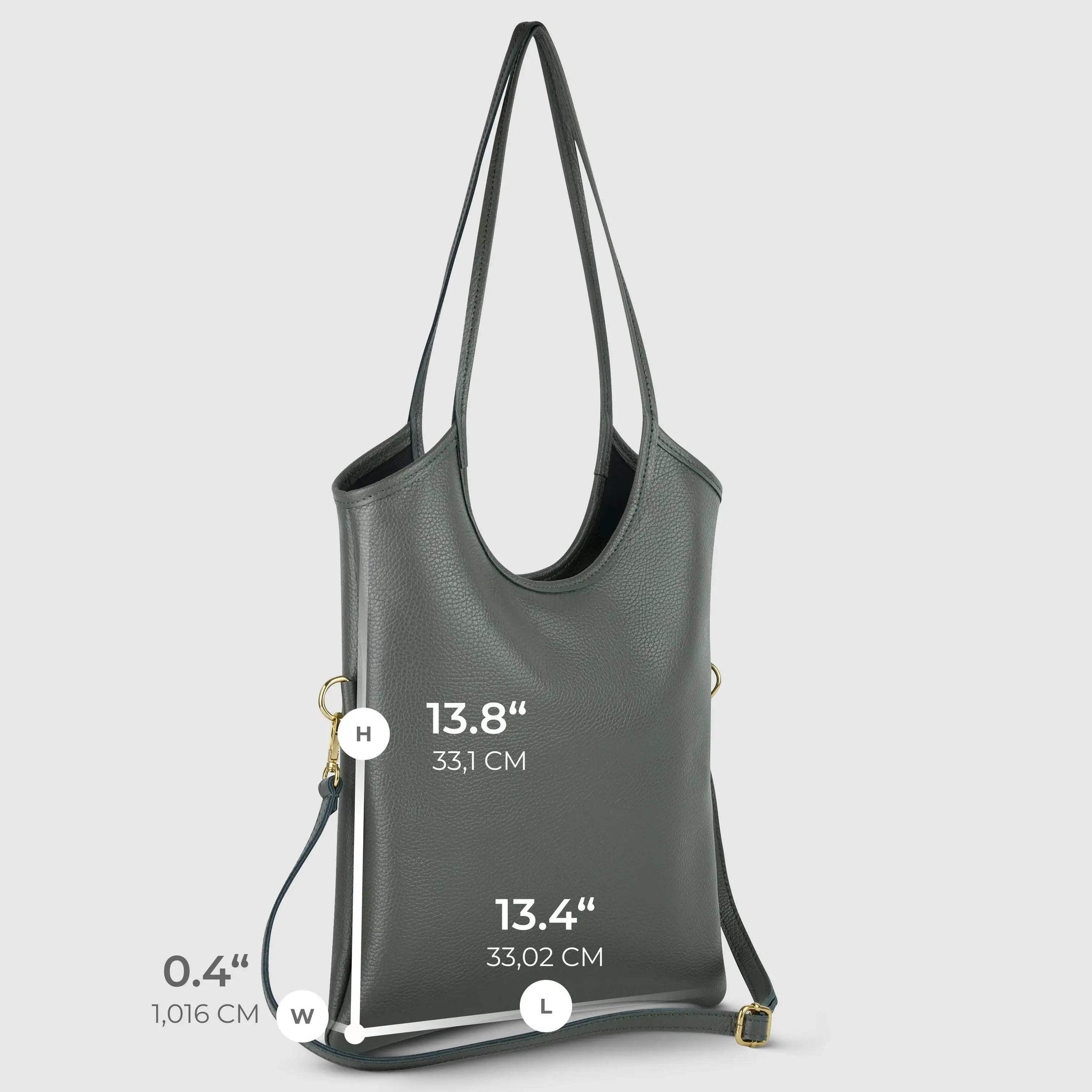 Italian Genuine Calf Leather Tote Bag 191722 - TAKEASY - Flyclothing LLC