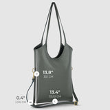 Italian Genuine Calf Leather Tote Bag 191722 - TAKEASY - Flyclothing LLC