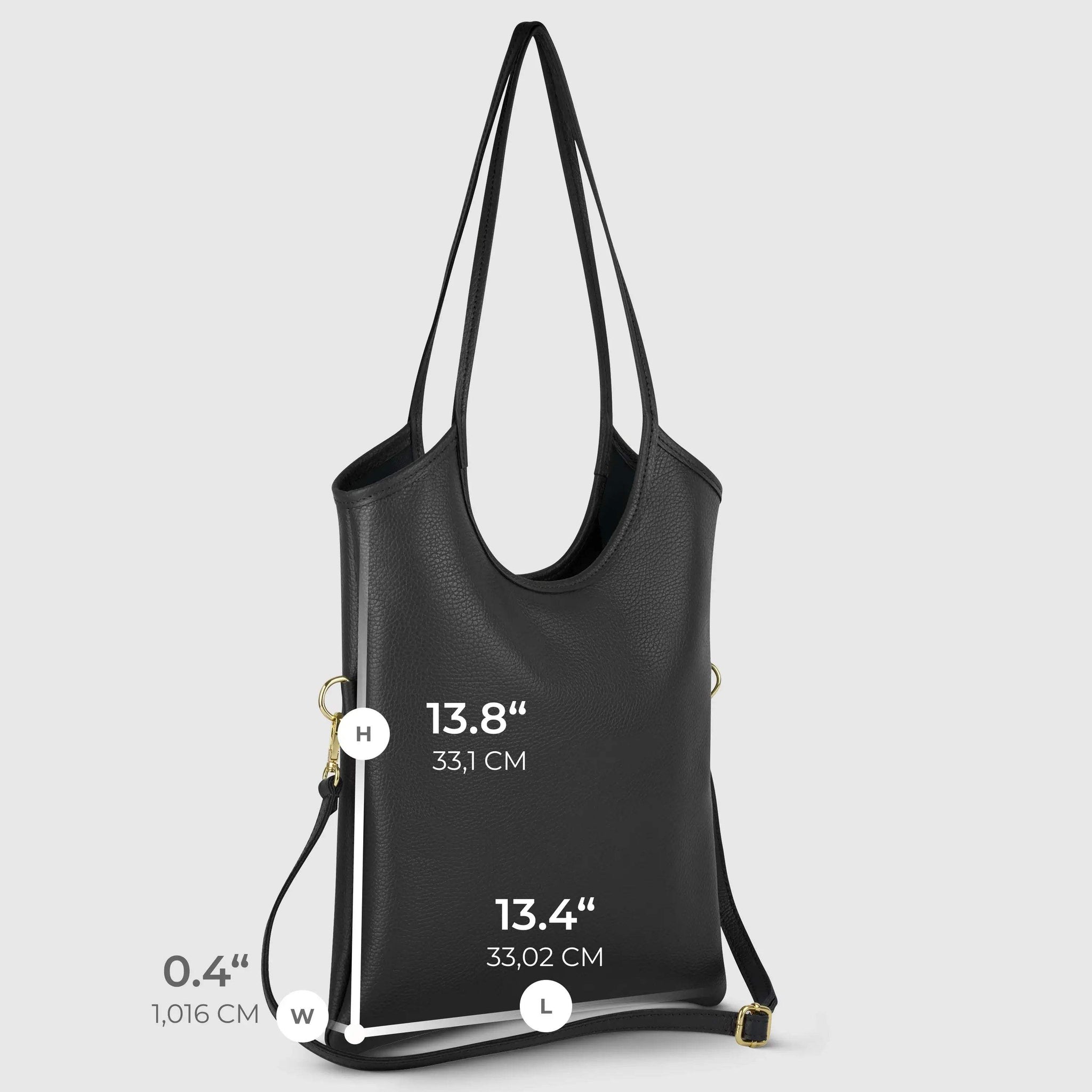 Italian Genuine Calf Leather Tote Bag 191722 - TAKEASY - Flyclothing LLC