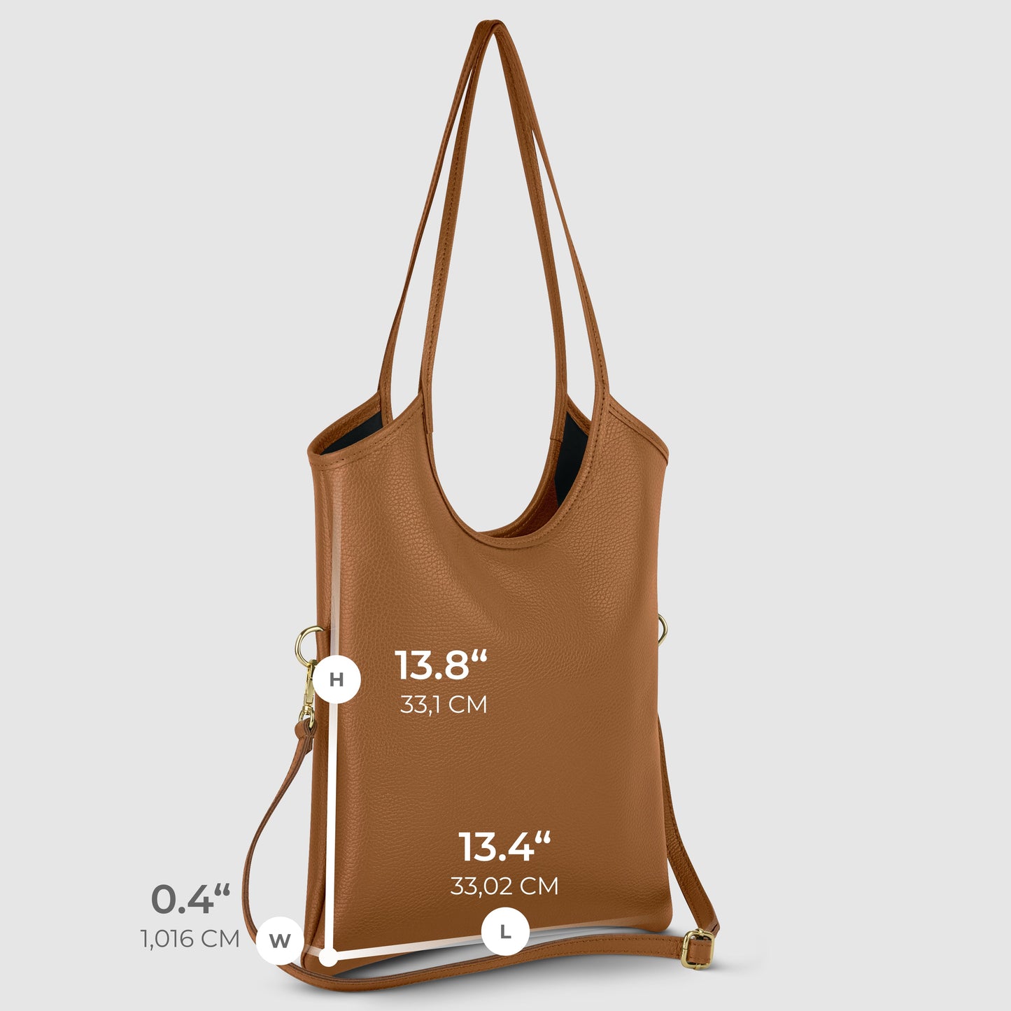Italian Genuine Calf Leather Tote Bag 191722 - TAKEASY - Flyclothing LLC