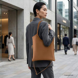Italian Genuine Calf Leather Tote Bag 191722 - TAKEASY - Flyclothing LLC