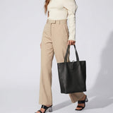 Italian Genuine Calf Leather Tote Bag 201718 - TAKEASY - Flyclothing LLC