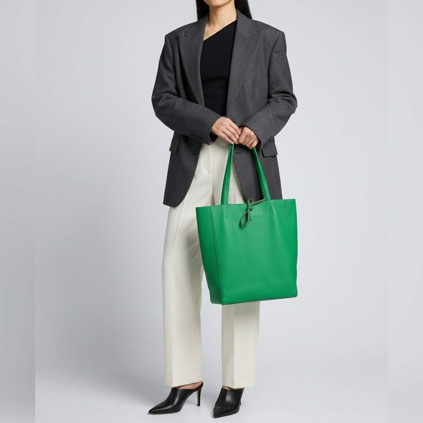 Italian Genuine Calf Leather Tote Bag 201718 - TAKEASY - Flyclothing LLC