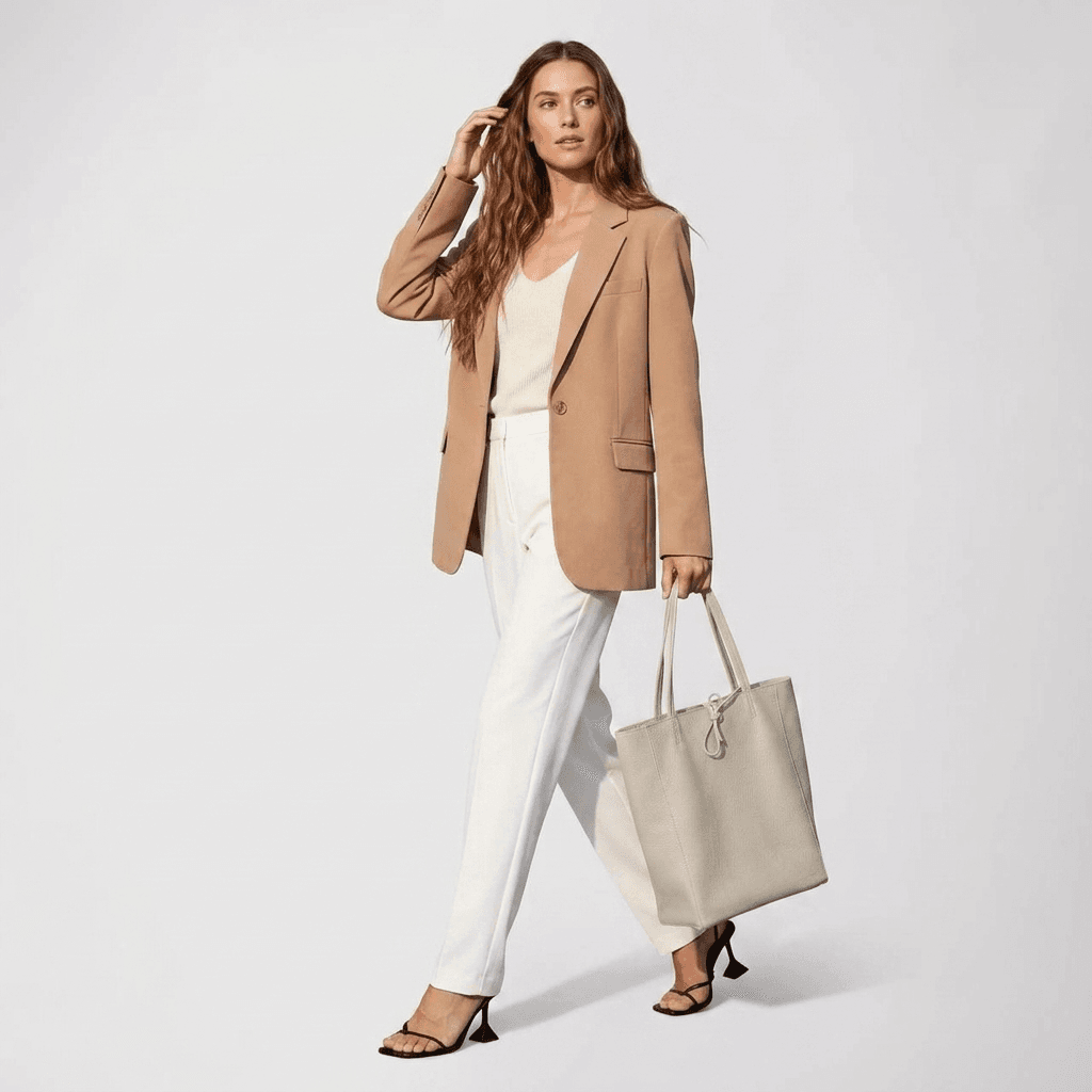 Italian Genuine Calf Leather Tote Bag 201718 - TAKEASY - Flyclothing LLC