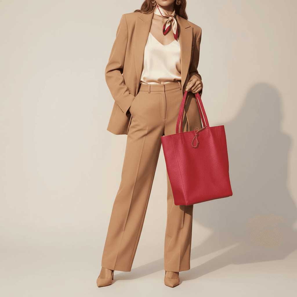 Italian Genuine Calf Leather Tote Bag 201718 - TAKEASY - Flyclothing LLC