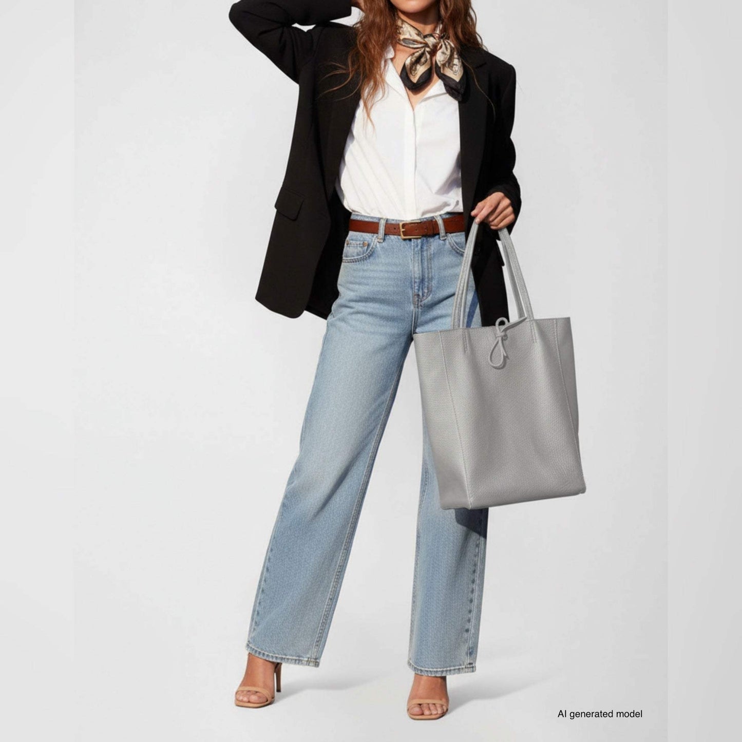Italian Genuine Calf Leather Tote Bag 201718 - TAKEASY - Flyclothing LLC