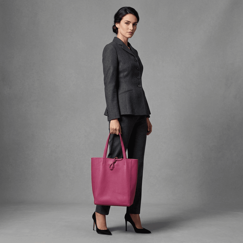 Italian Genuine Calf Leather Tote Bag 201718 - TAKEASY - Flyclothing LLC