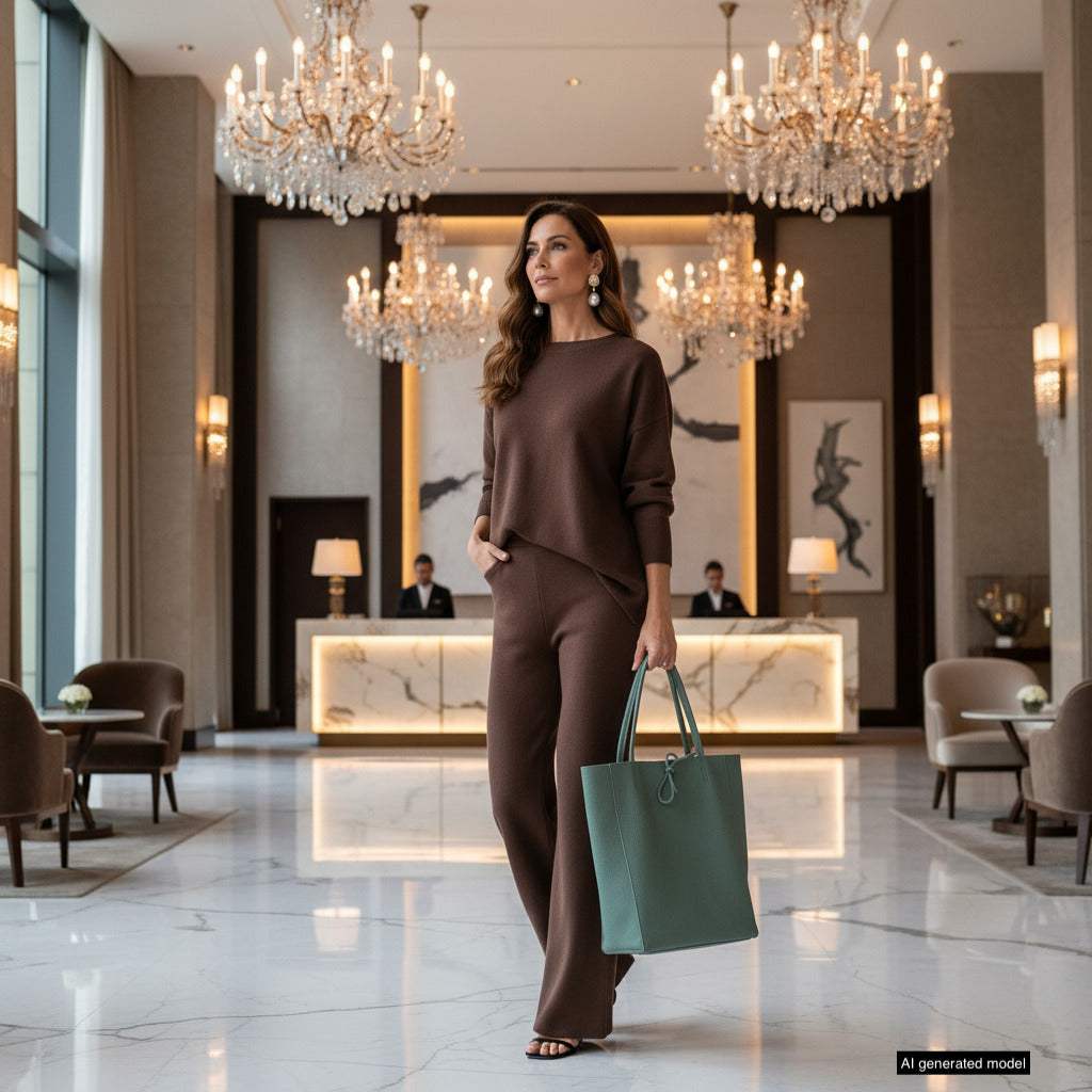 Italian Genuine Calf Leather Tote Bag 201718 - TAKEASY - Flyclothing LLC