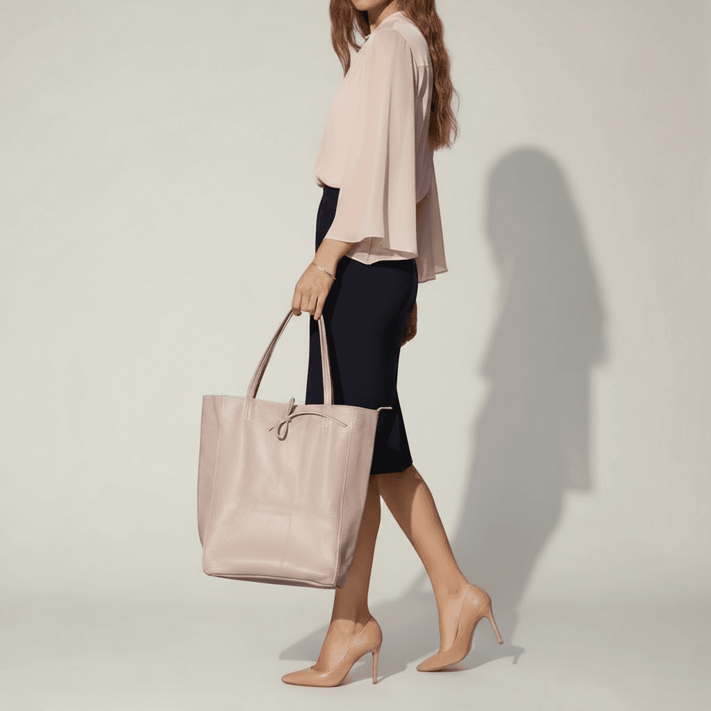 Italian Genuine Calf Leather Tote Bag 201718 - TAKEASY - Flyclothing LLC