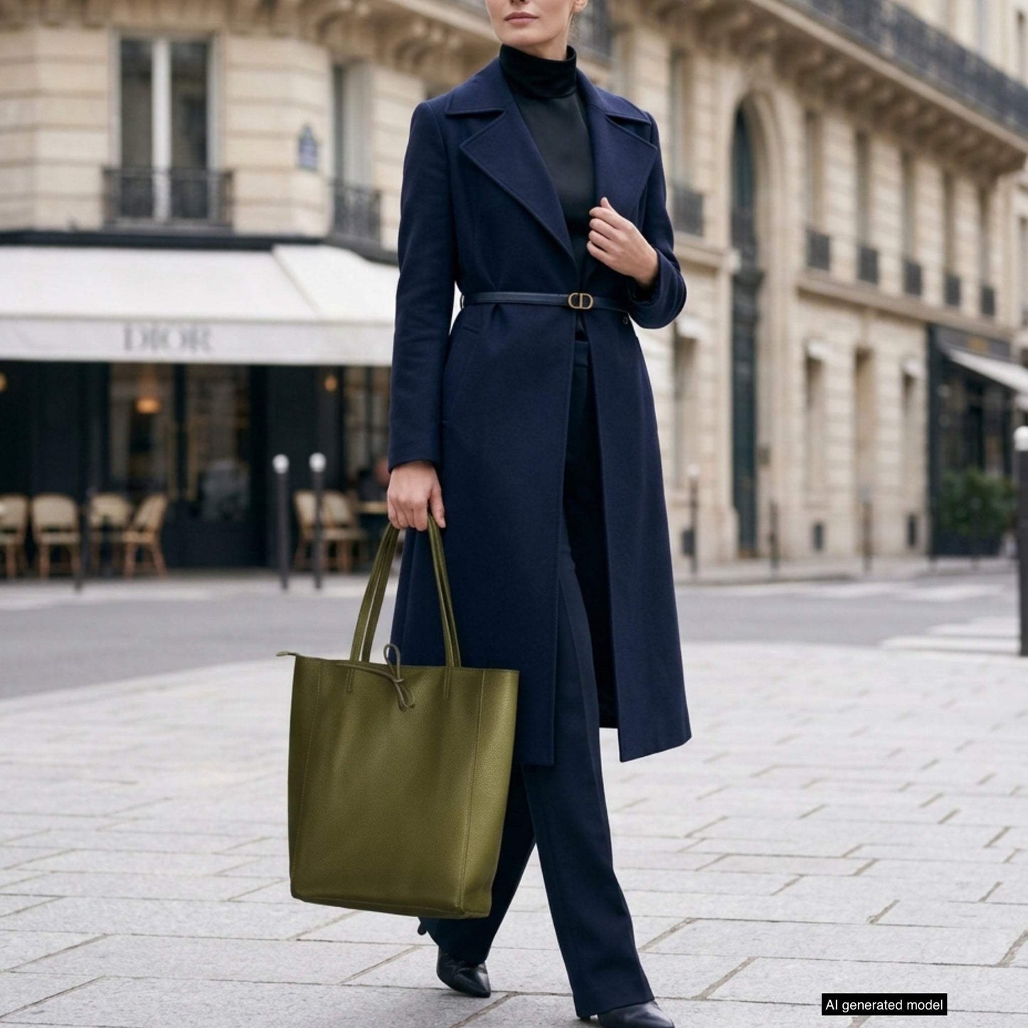 Italian Genuine Calf Leather Tote Bag 201718 - TAKEASY - Flyclothing LLC