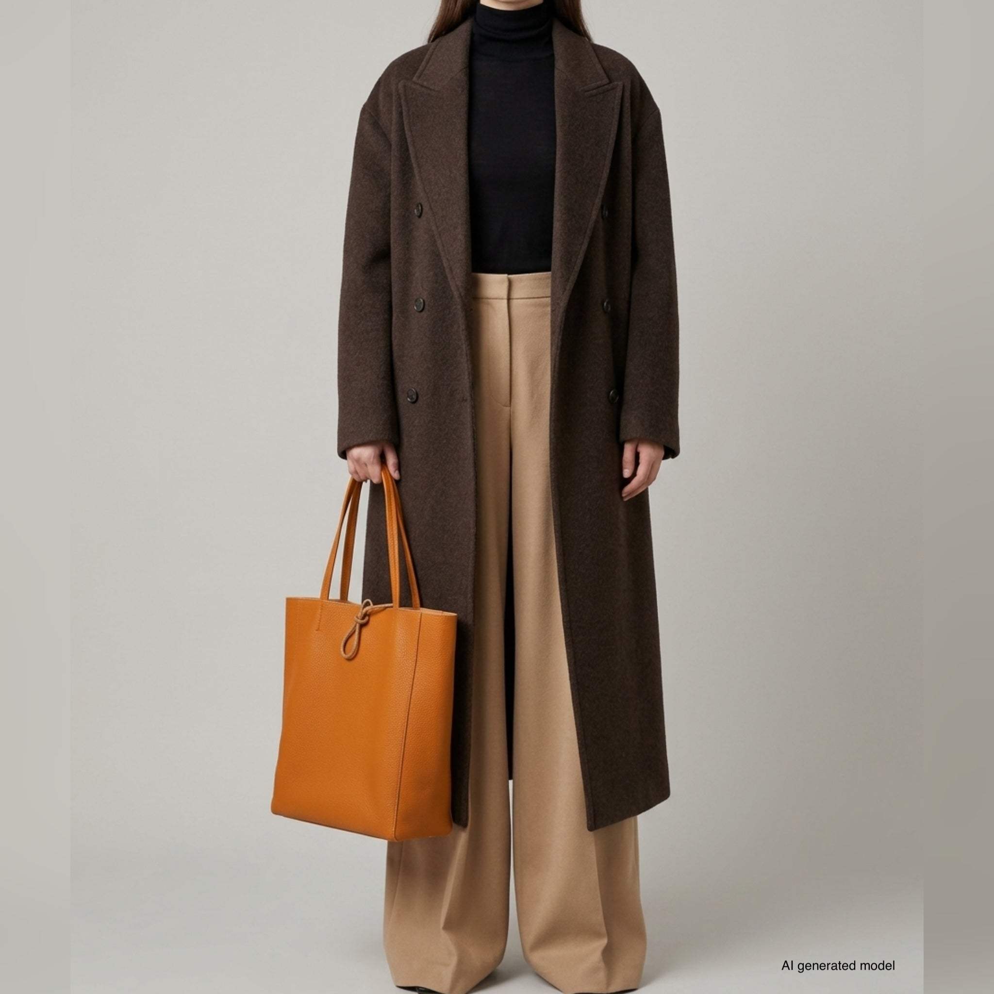 Italian Genuine Calf Leather Tote Bag 201718 - TAKEASY - Flyclothing LLC