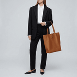 Italian Genuine Calf Leather Tote Bag 201718 - TAKEASY - Flyclothing LLC