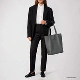 Italian Genuine Calf Leather Tote Bag 201718 - TAKEASY - Flyclothing LLC