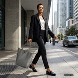 Italian Genuine Calf Leather Tote Bag 201718 - TAKEASY - Flyclothing LLC