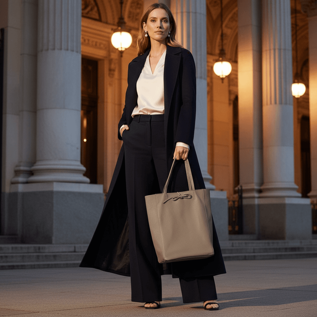 Italian Genuine Calf Leather Tote Bag 201718 - TAKEASY - Flyclothing LLC