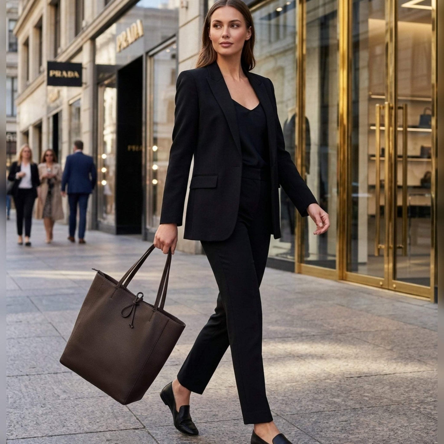 Italian Genuine Calf Leather Tote Bag 201718 - TAKEASY - Flyclothing LLC
