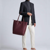 Italian Genuine Calf Leather Tote Bag 201718 - TAKEASY - Flyclothing LLC