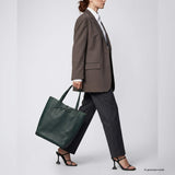 Italian Genuine Calf Leather Tote Bag 201718 - TAKEASY - Flyclothing LLC