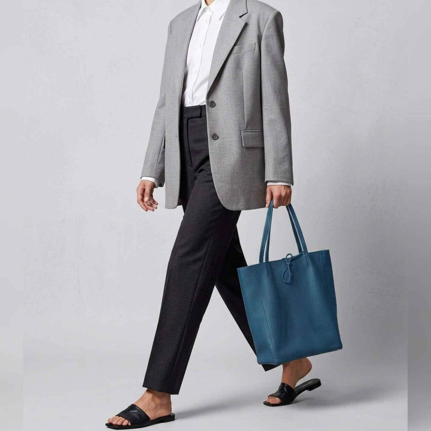 Italian Genuine Calf Leather Tote Bag 201718 - TAKEASY - Flyclothing LLC