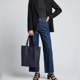 Italian Genuine Calf Leather Tote Bag 201718 - TAKEASY - Flyclothing LLC