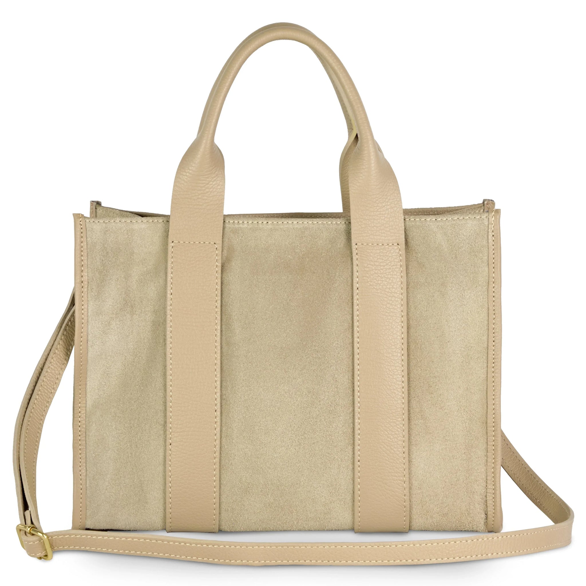 Suede Leather Tote Bag - TAKEASY - Flyclothing LLC