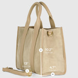 Suede Leather Tote Bag - TAKEASY - Flyclothing LLC