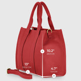Italian Genuine Calf Leather Tote Bag 282611 - TAKEASY - Flyclothing LLC