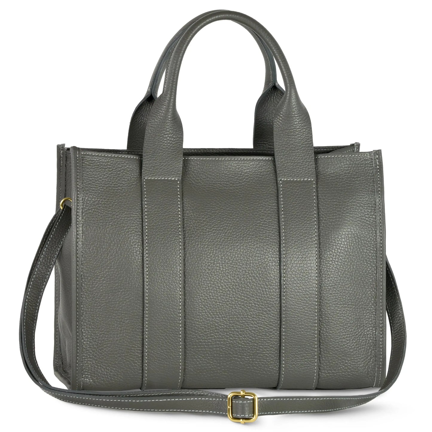 Italian Genuine Calf Leather Tote Bag 282611 - TAKEASY - Flyclothing LLC