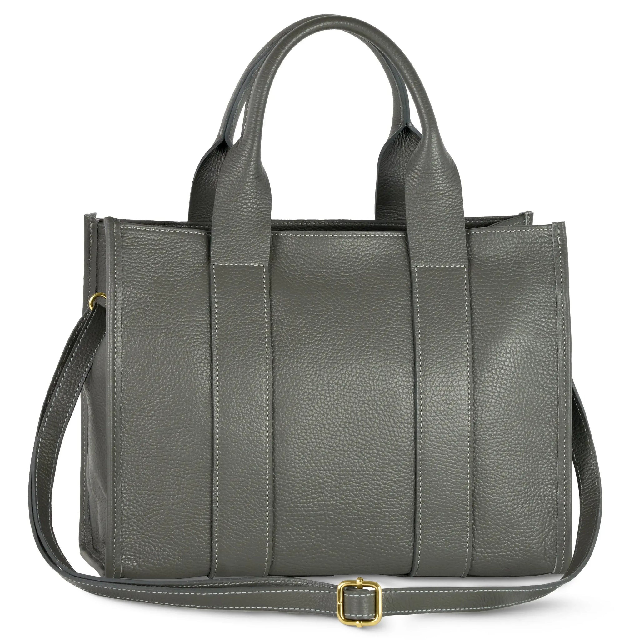 Italian Genuine Calf Leather Tote Bag 282611 - TAKEASY - Flyclothing LLC