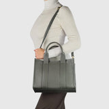 Italian Genuine Calf Leather Tote Bag 282611 - TAKEASY - Flyclothing LLC