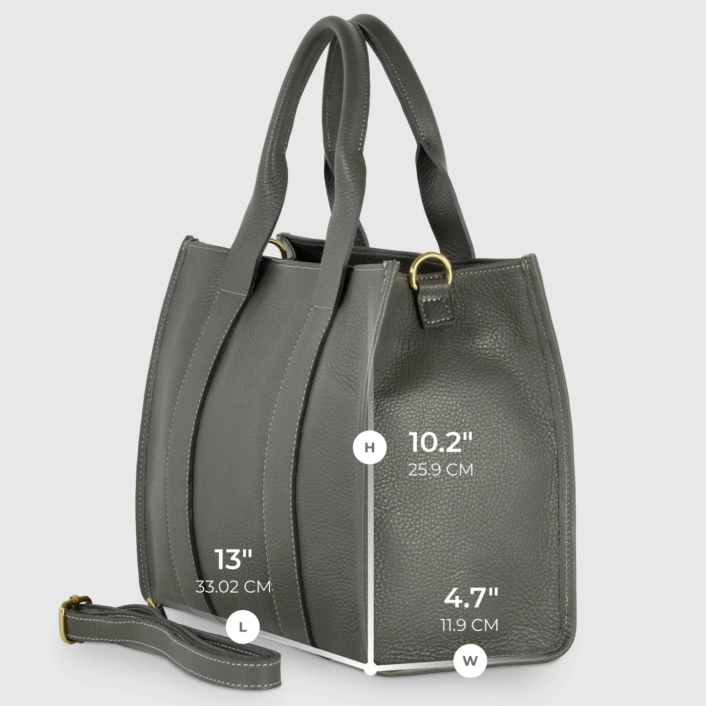 Italian Genuine Calf Leather Tote Bag 282611 - TAKEASY - Flyclothing LLC