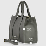 Italian Genuine Calf Leather Tote Bag 282611 - TAKEASY - Flyclothing LLC