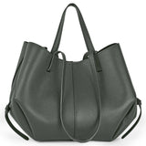 Italian Genuine Calf Leather Tote Bag 312912 - TAKEASY - Flyclothing LLC