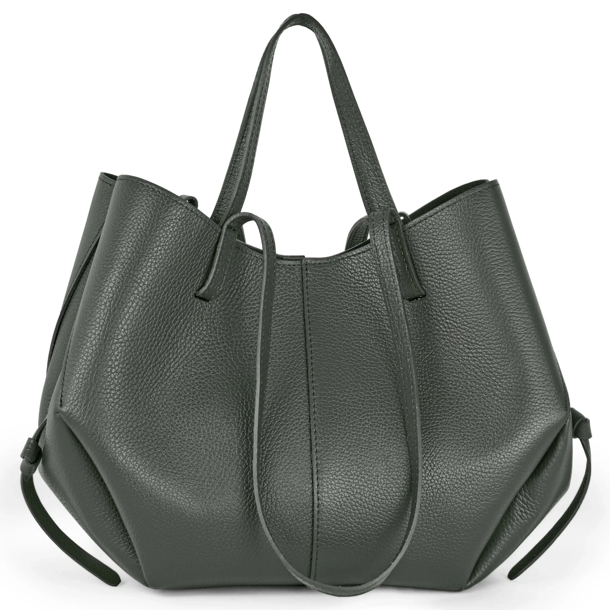Italian Genuine Calf Leather Tote Bag 312912 - TAKEASY - Flyclothing LLC